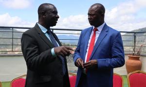 PS Joel Arumonyang (on the right) and Regional Works Officer Arch Danlas Mogendi