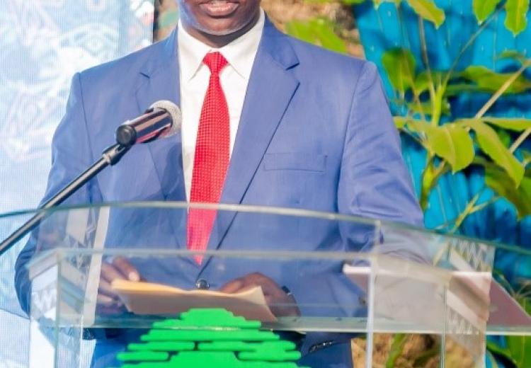 PS. Joel Arumonyang CBS, makes his remarks during the Africa’s first Biophilic Conference held at Nairobi’s Safari Park Hotel.